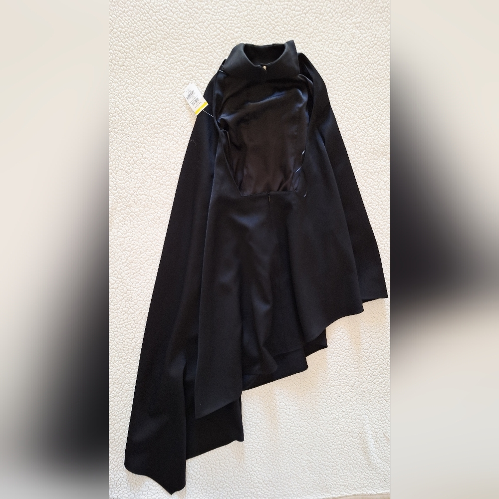 GIVENCHY Asymmetric Draped Sleeveless Wool Cocktail Dress FR 36 US 4 Org $3,450 - Picture 9 of 16